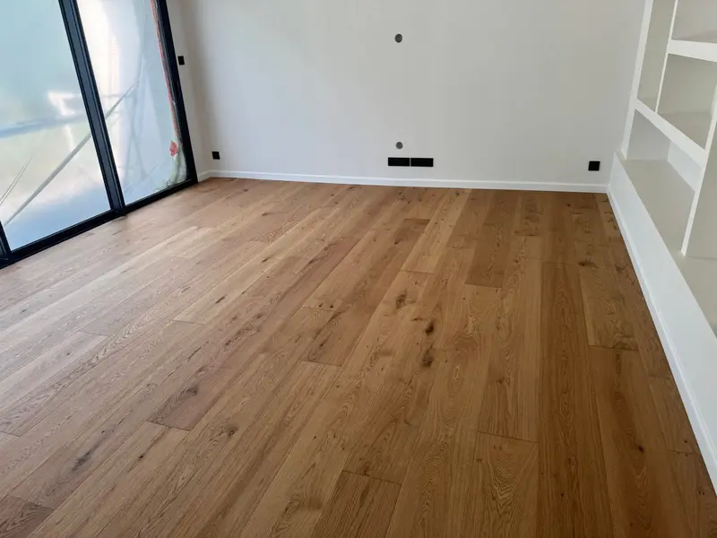 Parquet bois dans une pièce de vie