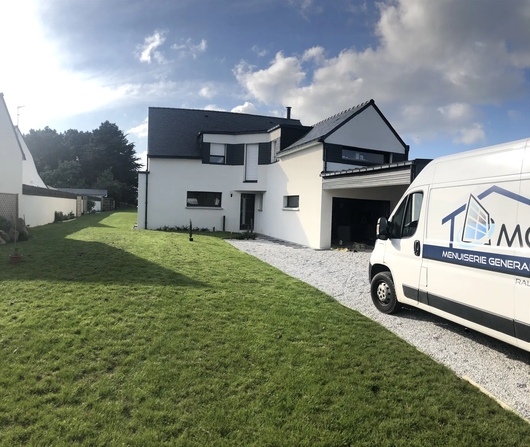 Sur un chantier de maison neuve