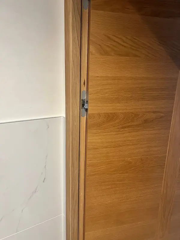 Porte intérieure chêne, pose sur mesure