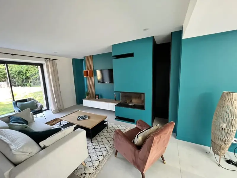 Baies coulissantes d'une pièce de vie